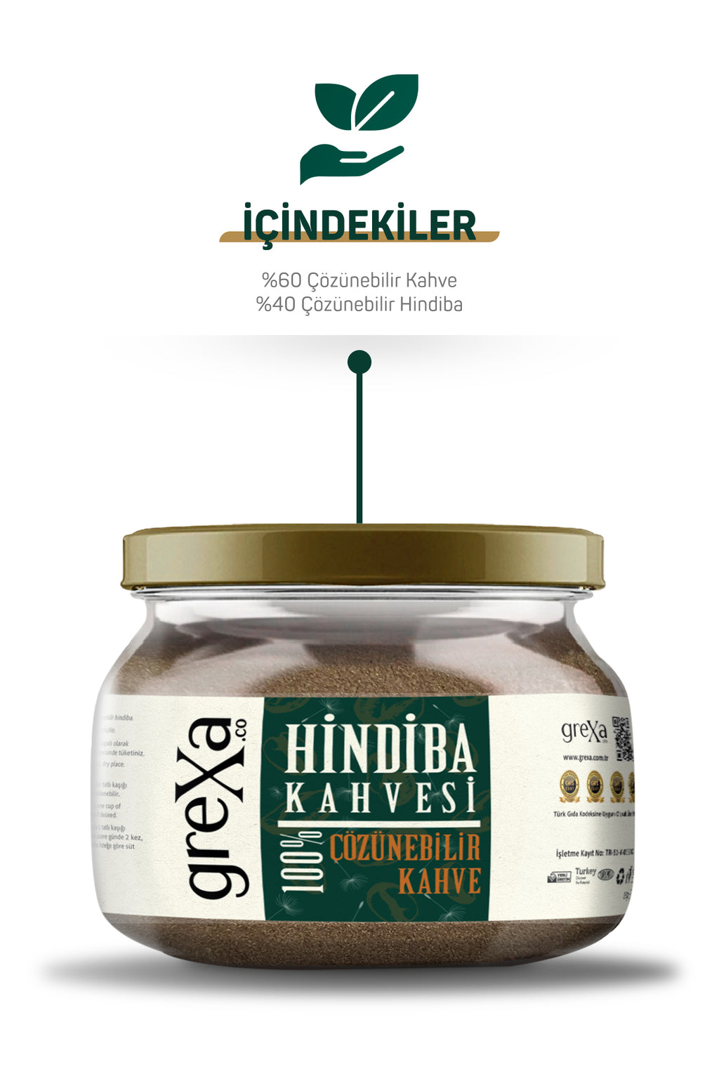 3'lü set Doğal Hindiba Karışımlı Kahve %60 Kahve %40 Hindiba 150g